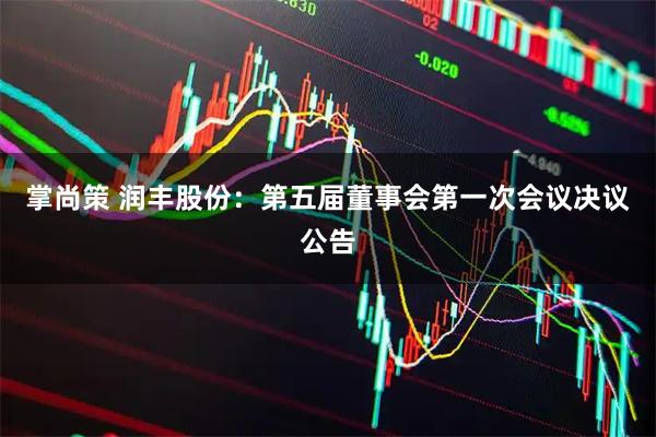 掌尚策 润丰股份：第五届董事会第一次会议决议公告
