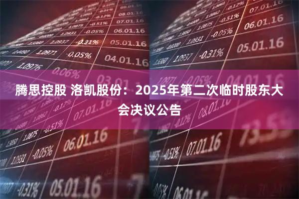 腾思控股 洛凯股份：2025年第二次临时股东大会决议公告