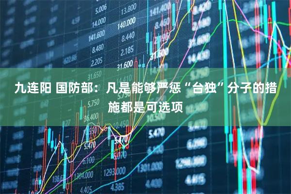 九连阳 国防部：凡是能够严惩“台独”分子的措施都是可选项